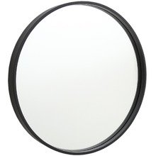 Round Mirror with Black Frame